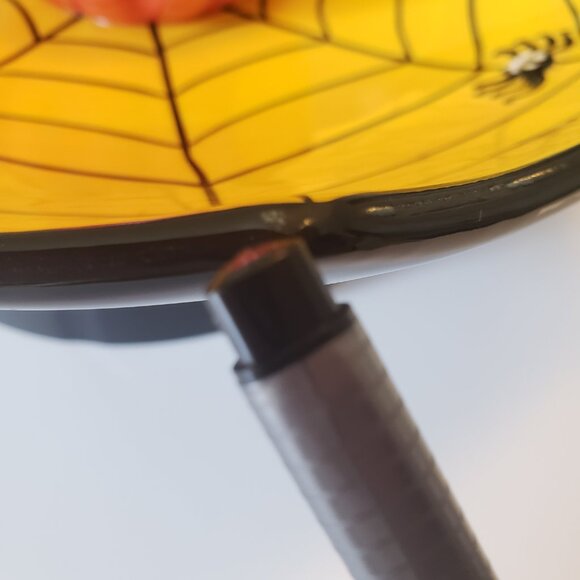 Halloween Pumpkin Spider Web Candy Dish / Chips & Dip Vintage Dennis East Decor - Picture 6 of 8